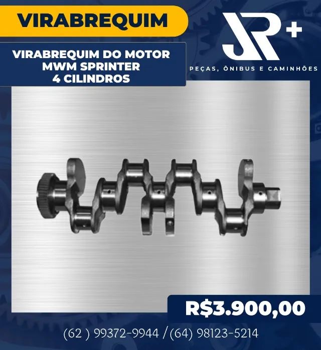 Virabrequim Do Motor MWM Sprinter 4 Cilindros 