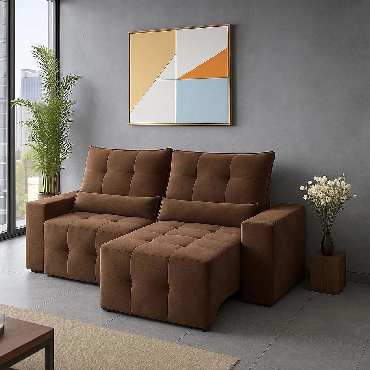 Sofá retratil e reclinavel  - Foto 2