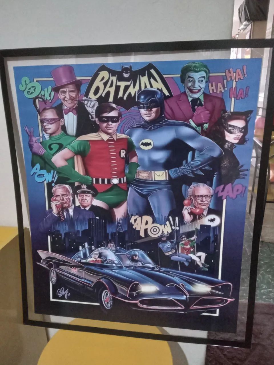 Quadro Decorativo  acrilico Batman Clássico anos 60 - Foto 4