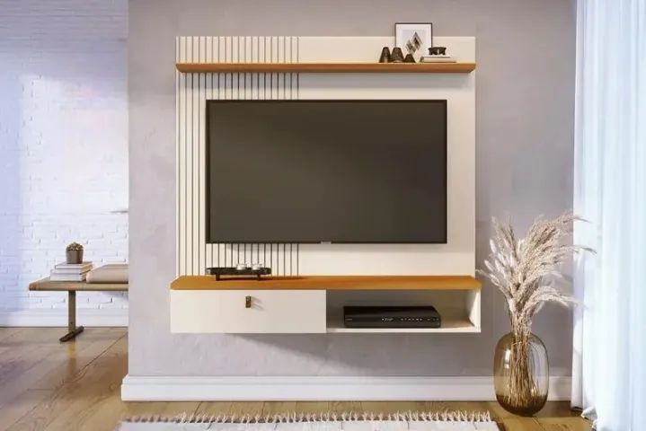 Painel com porta basculante ate 55 pol gett moveis 