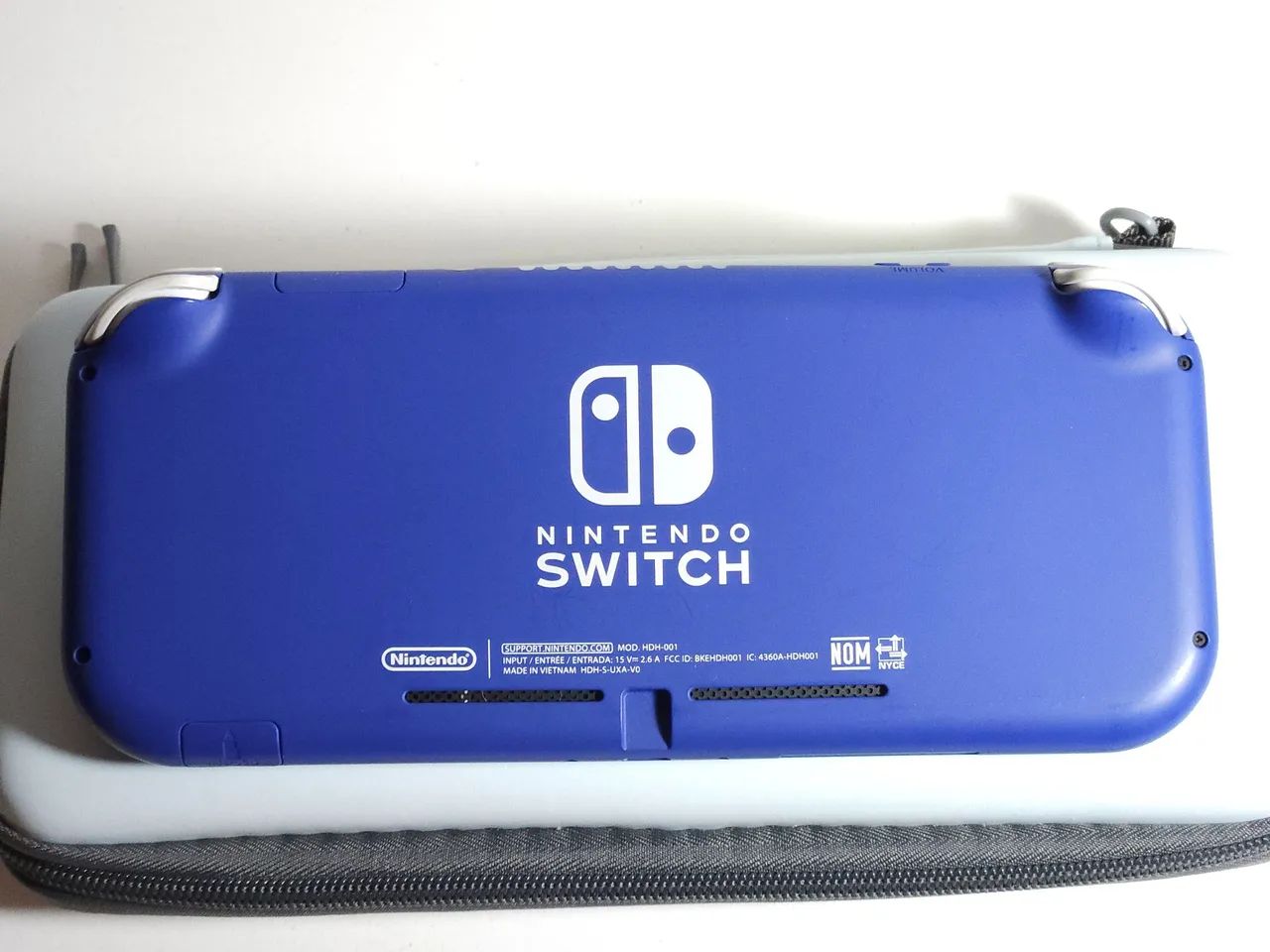 Console Nintendo Switch Lite Azul 32gb + Splatoon 2 Japonês
