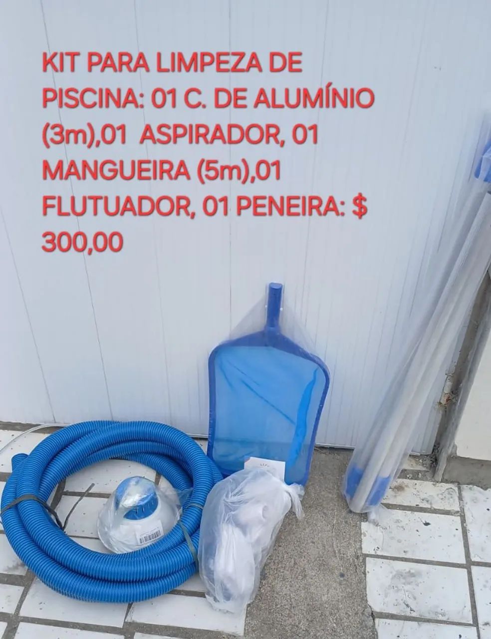 KIT PARA LIMPEZA DE PISCINA 