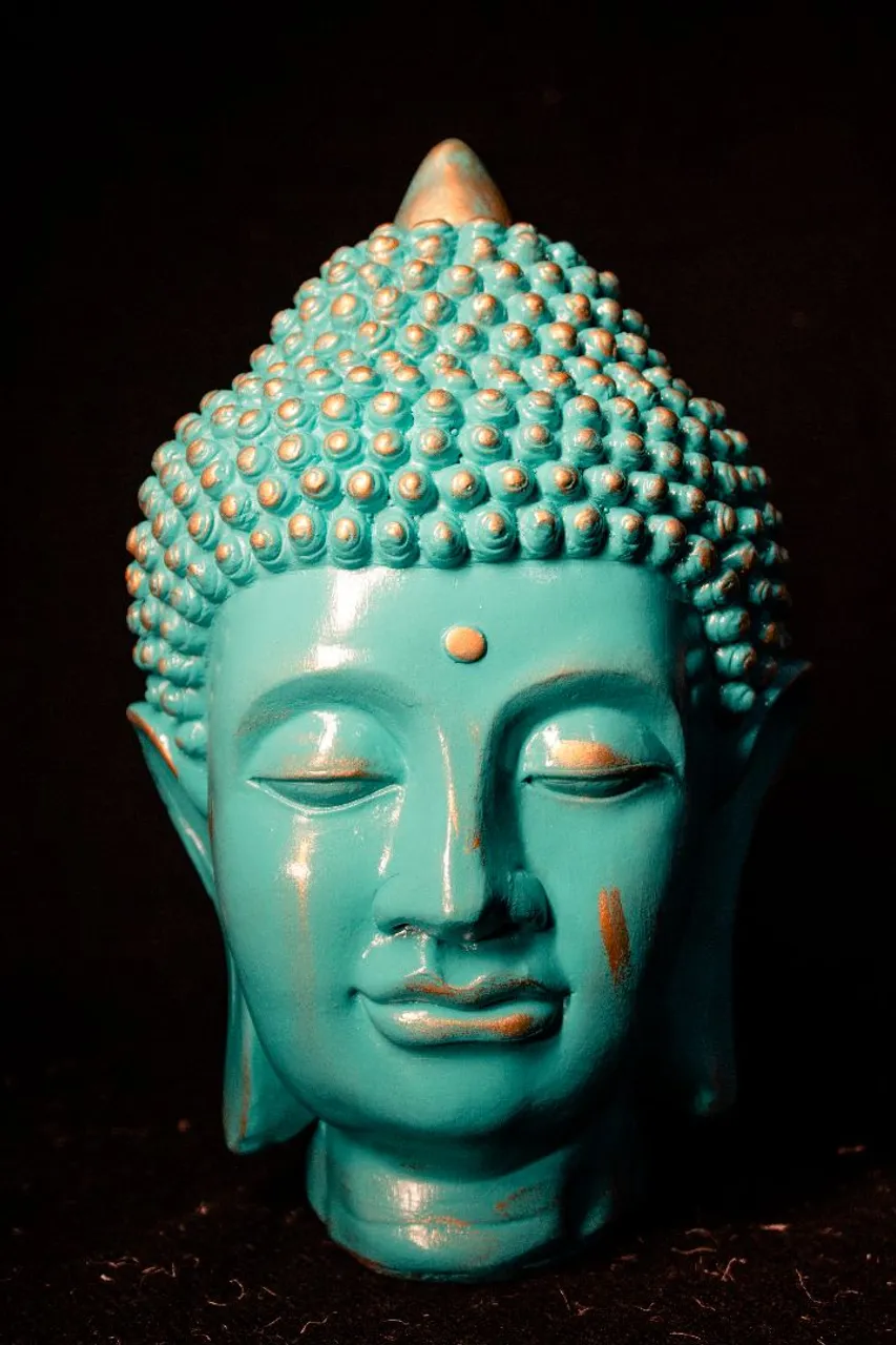Cabeça de Buda Decorativa - Escultura Artesanal