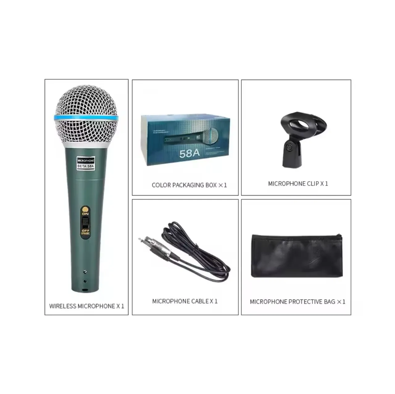 Microfone Condensador Beta 58A