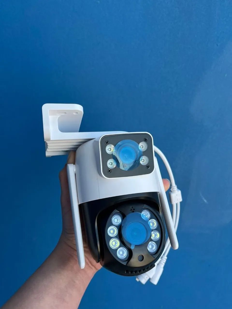 Câmera De Segurança Wifi Dupla 360° - Foto 3