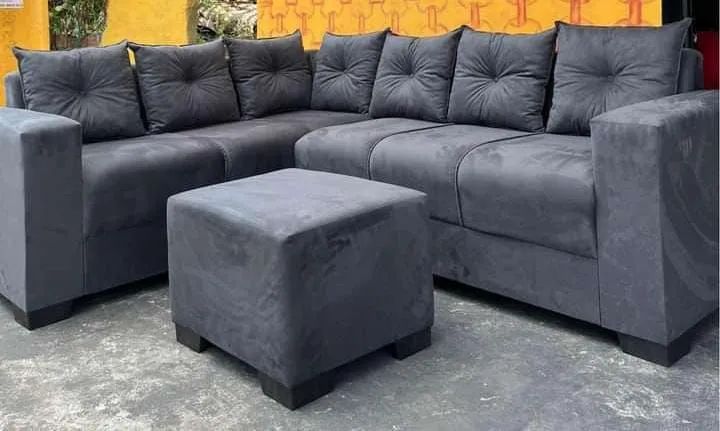 Sofá de canto com puff - Conforto e elegância para sua sala - Foto 5