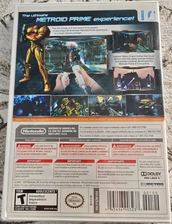 Metroid Prime Trilogy - Nintendo Wii - Capa Comum - Foto 3