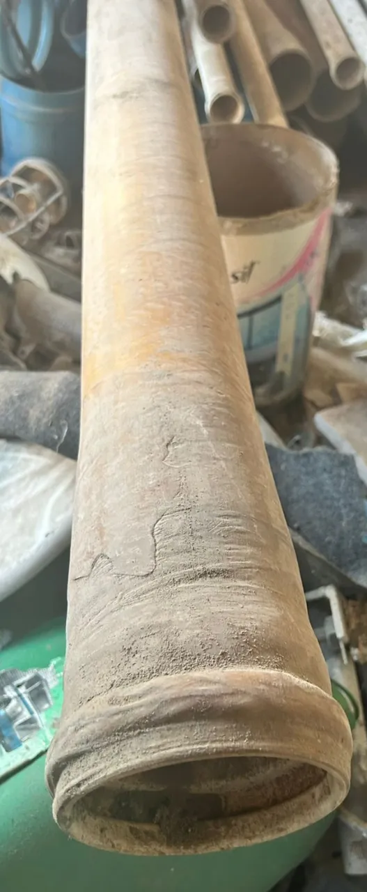 Tubo 100mm de PVC e fibra reforçado