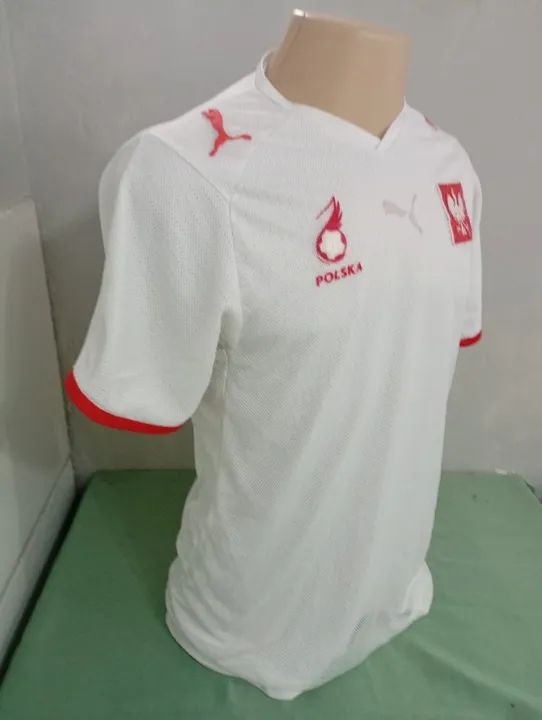 CAMISA OFICIAL POLÔNIA ANO 2008 - Foto 5