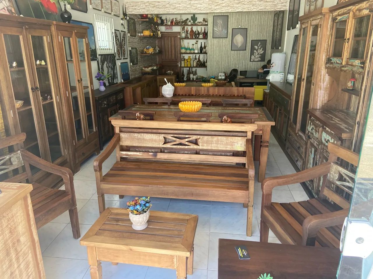 Solid Wood Dining Table and Chairs Set64374698324355121