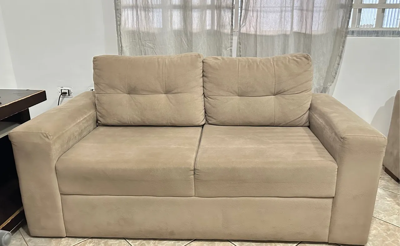 Sofá fixo 2 lugares