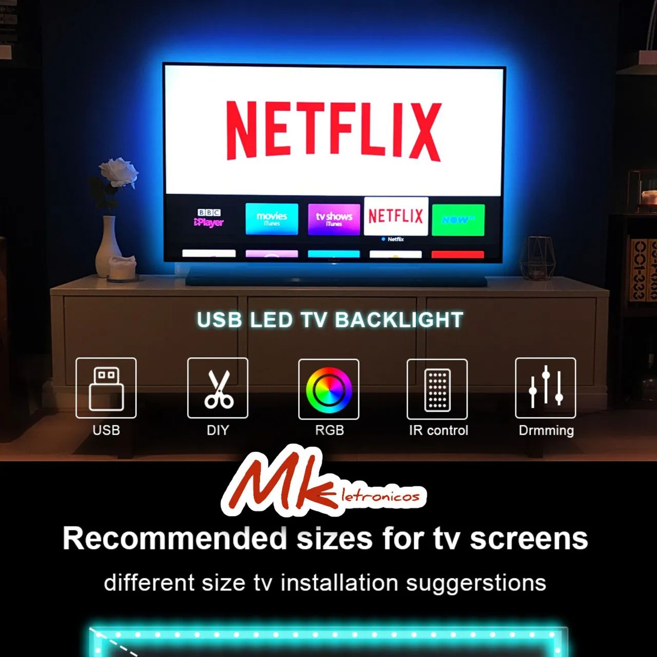 Fita Led 11mt Bluetooth Decorativo Inteligente - Foto 3