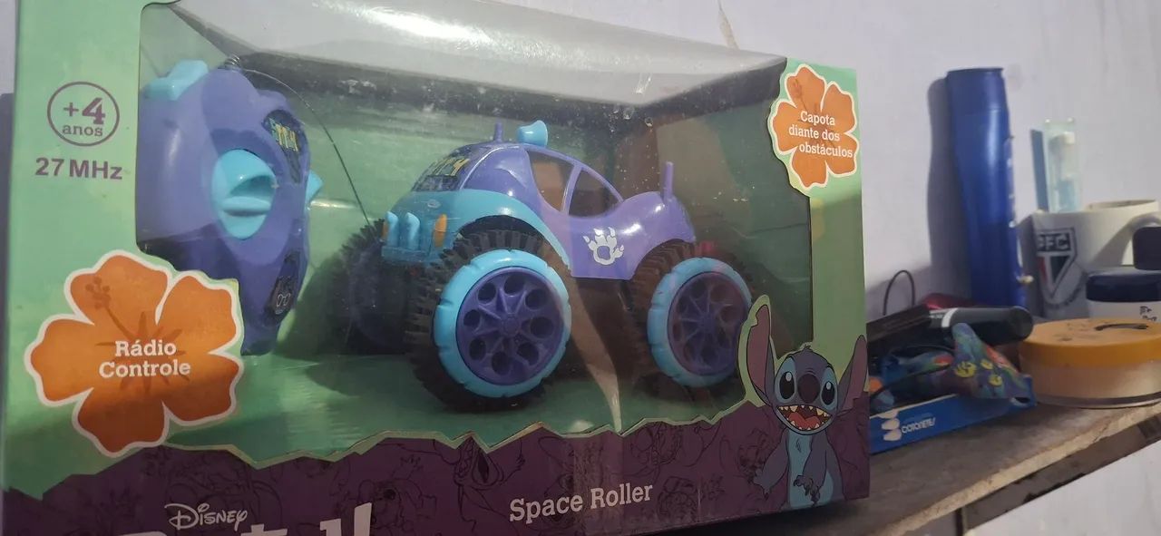 Carrinho do Stitch - Space Roller - 27MHz - Disney