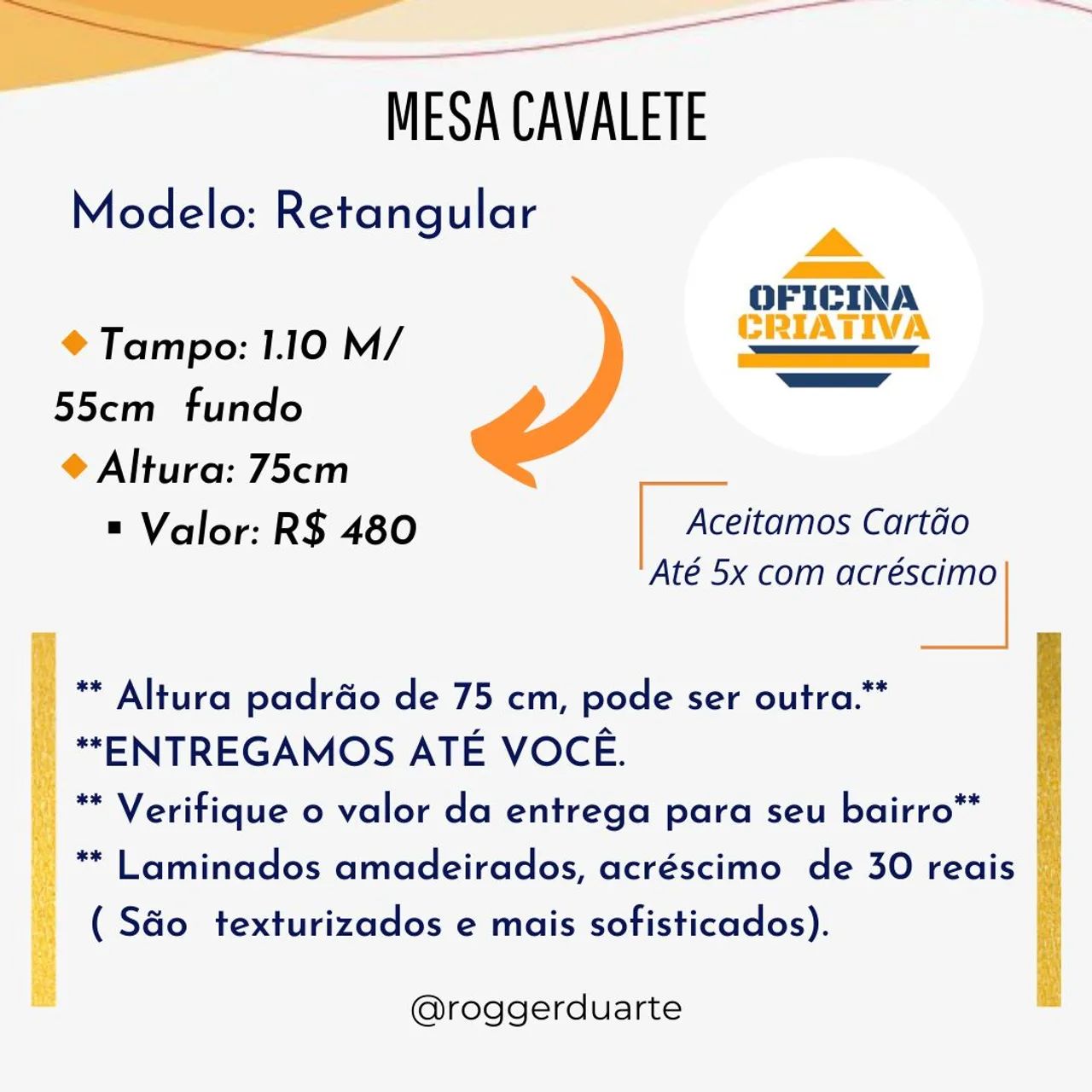 Mesa Cavalete - Foto 2