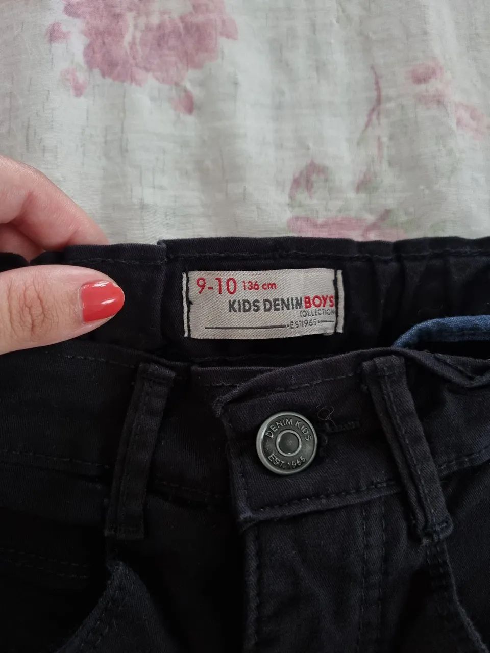Calça Jeans Preta Infantil  - Foto 3