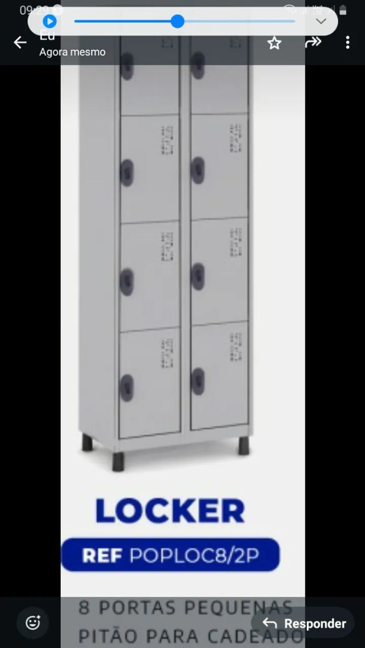 ARMAROS DE VESTIARIO ACO 8 PORTAS PEQUENAS * - Foto 3