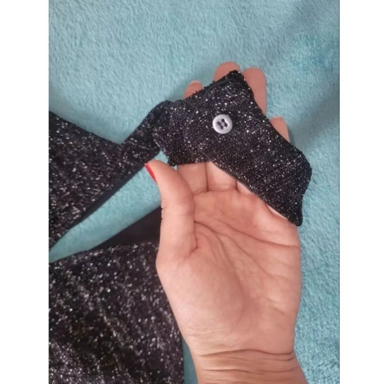 Vestido Preto com Brilho de festa - Foto 3
