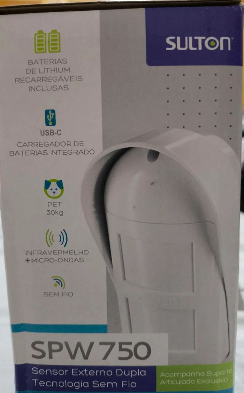Sensor Externo Dupla Tecnologia Sem Fio SPW 750 - Foto 5