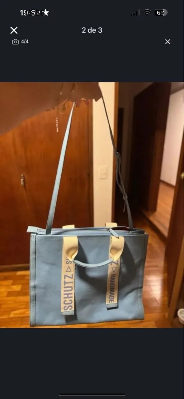 Bolsa Schutz Azul - Nova e Original - Foto 2