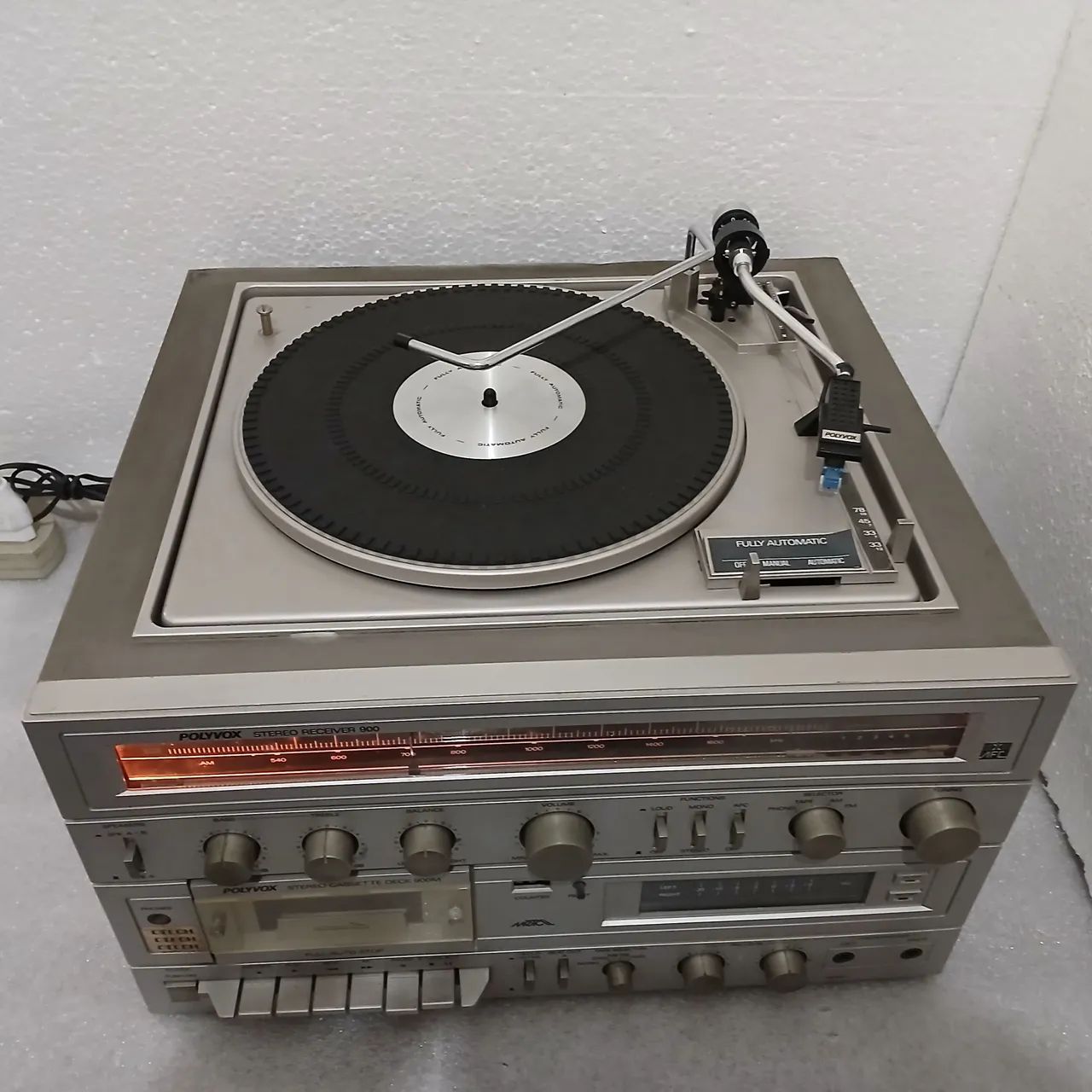 Som Polyvox 3x1 Toca Discos - Deck - FM 