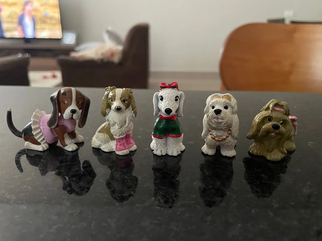Kit com 5 Miniaturas Originais da Coleção Filhotes Famosos - Anos 2000 