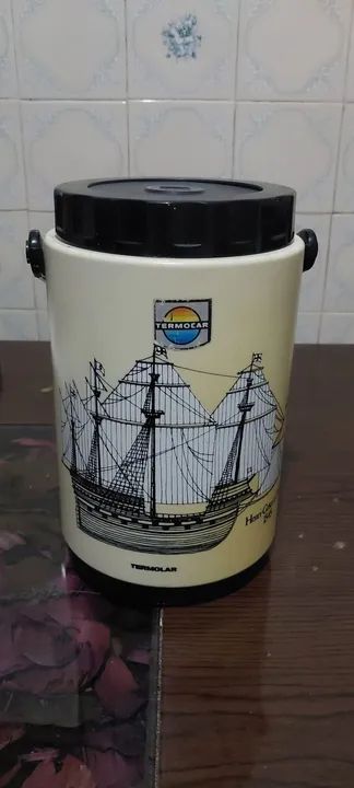 Balde de gelo antigo Termolar com Design de Navio
