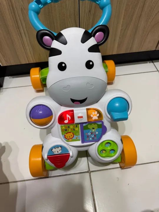 Andador Zebra Fisher-Price com Brinquedos