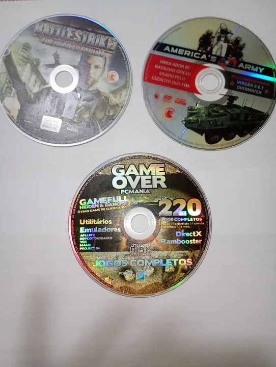 3  jogos para PC -  Game Over, America's Army e Battle Strike