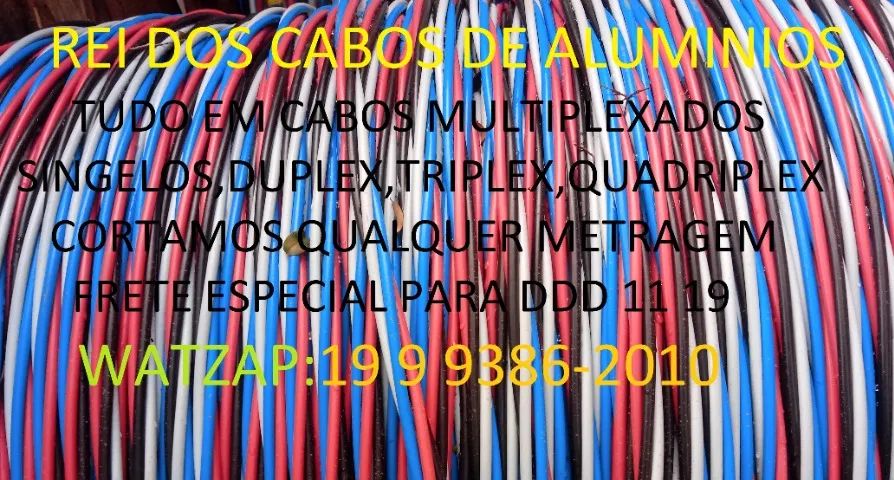 Cabo quadruplex 150mm neutro isolado cabo de primeira linha homologado