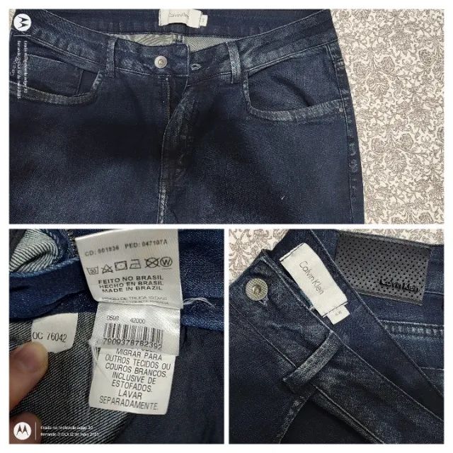Cachecol Tommy Hilfiger + jeans Calvin Klein. BRINDE: 1 necessaire! - Foto 2