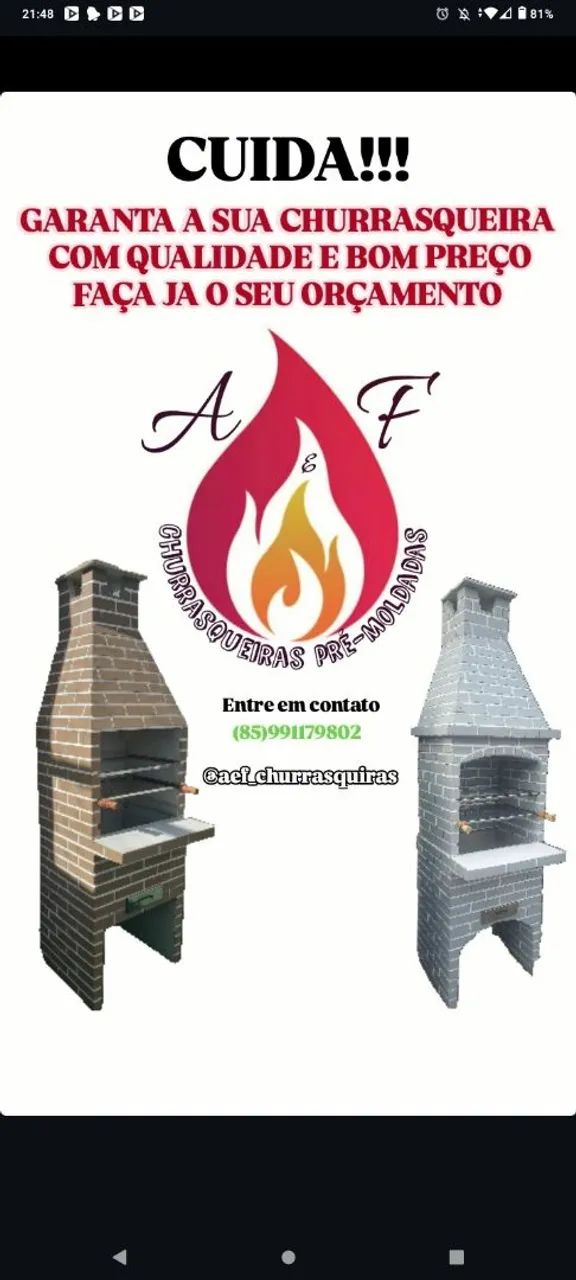 Churrasqueira Pré-Moldada A&F