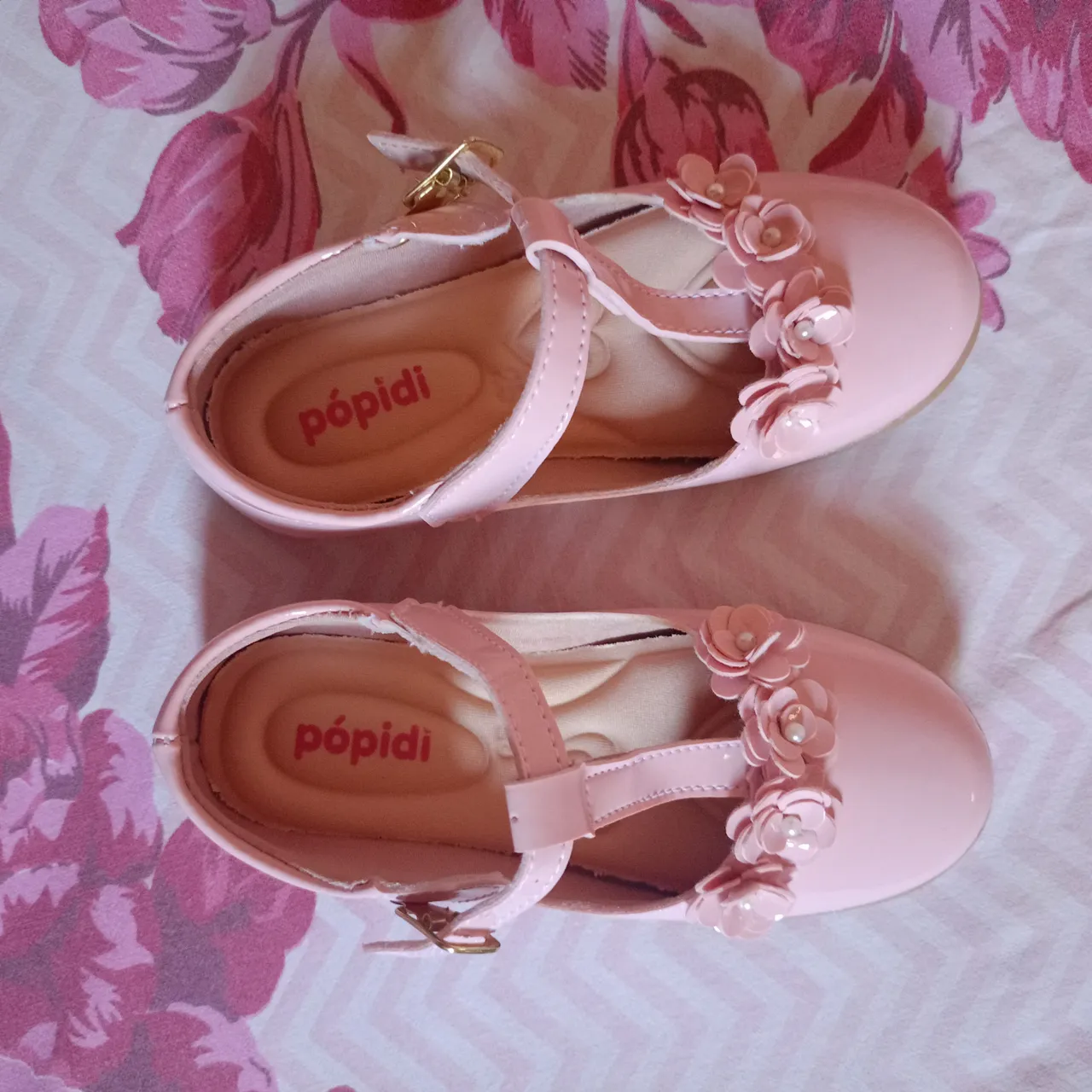 Sapatilha Infantil Menina com flores