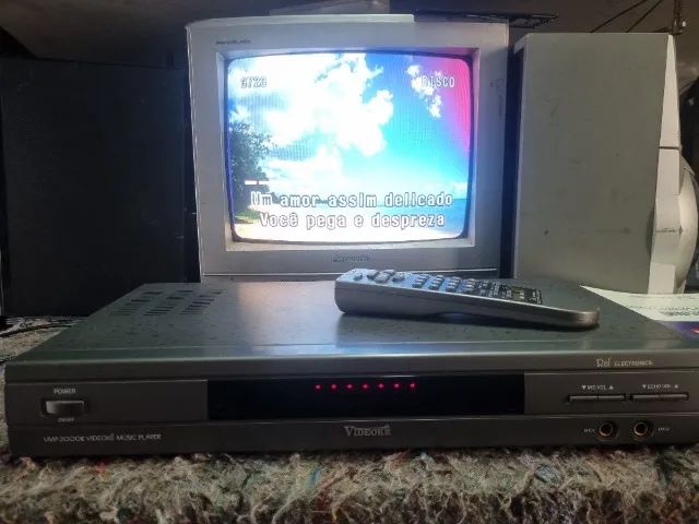  Videoke Raf Electronics Vmp-2000-2 microfone Tudo Funcionado  - Foto 2