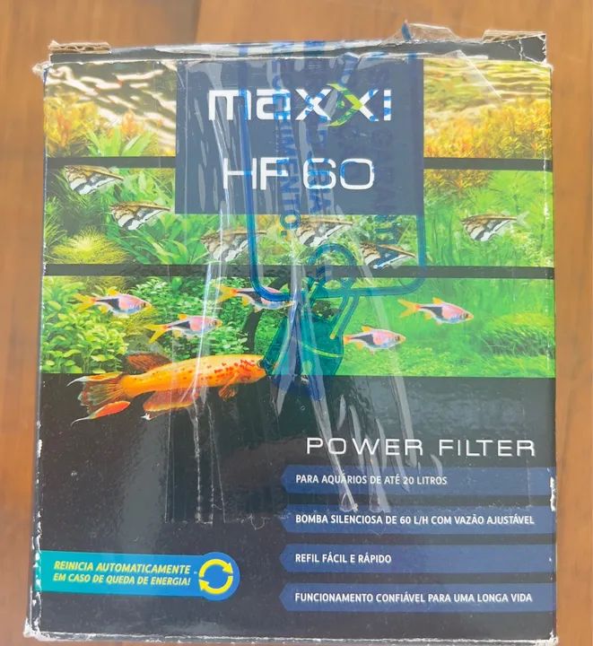 Conjunto de aquários de vidro e filtros interno Boyu FP-28E e Power Filter Maxxi HF - Foto 6