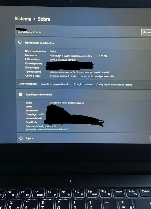 Notebook Gamer ideapadGaming 3i AMD Ryzen 7 5000 Series - Foto 5