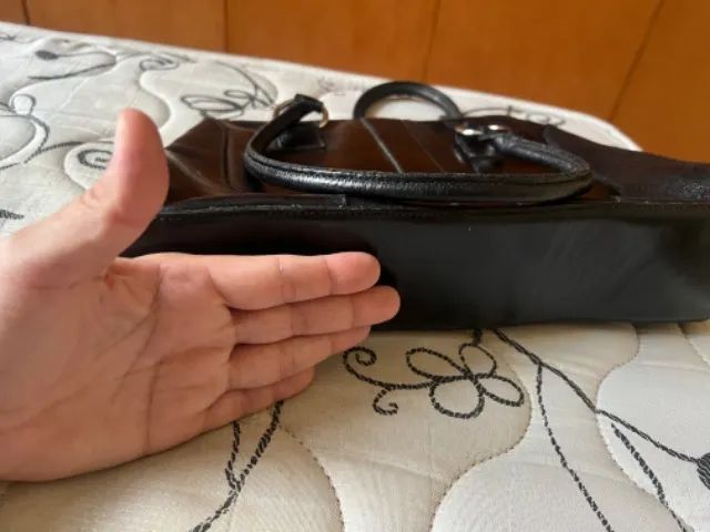 Bolsa preta feminina social trabalho casual dia-a-dia - Foto 2