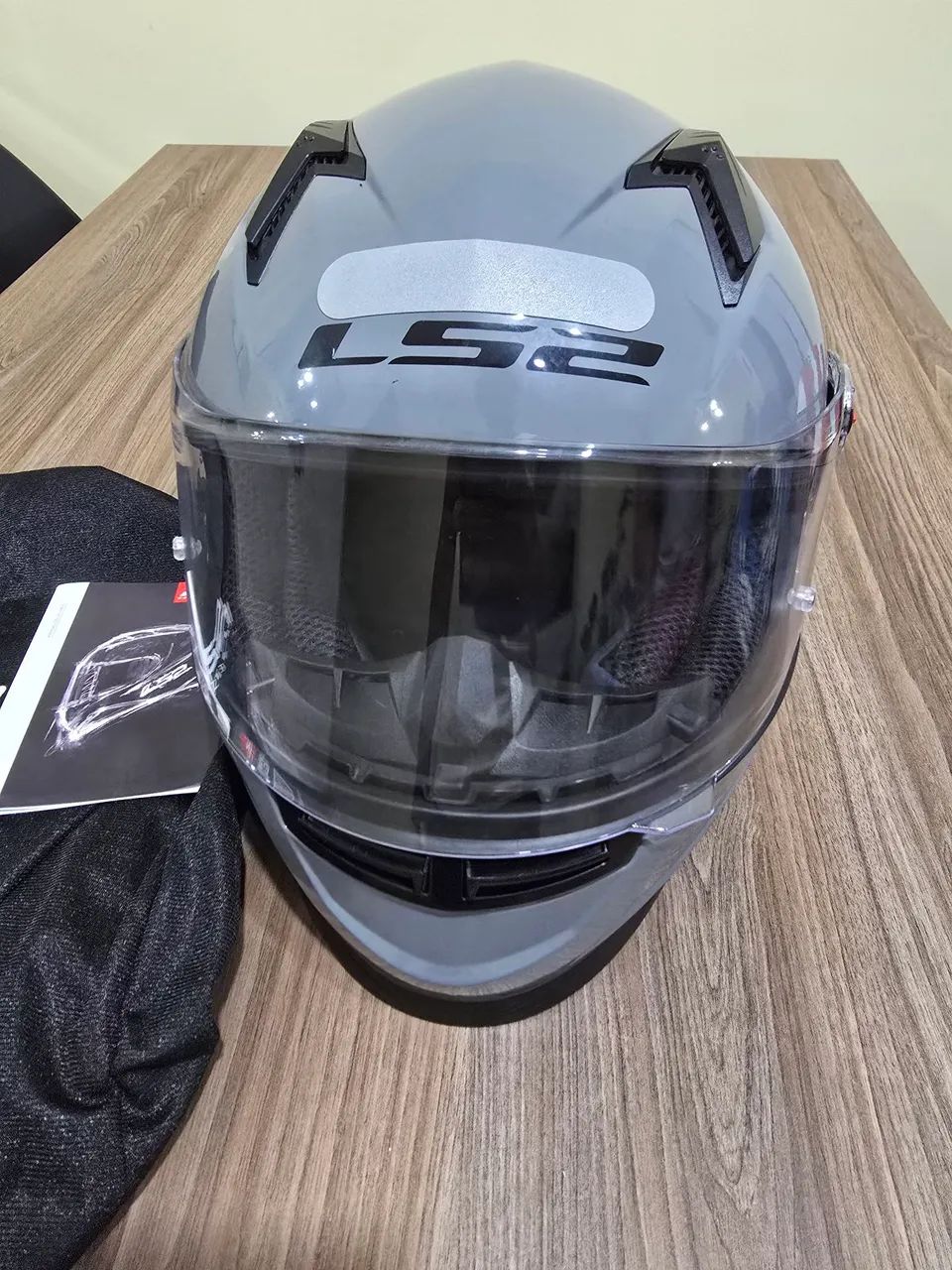 Capacete LS2, FF358 - Monocolor nardo Cinza (Brihante)<br>CR$879.90<br>Shope - Foto 2