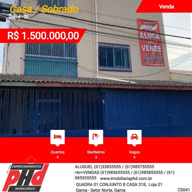 Vende se Casa/sobrado Quadra 1 Setor Norte