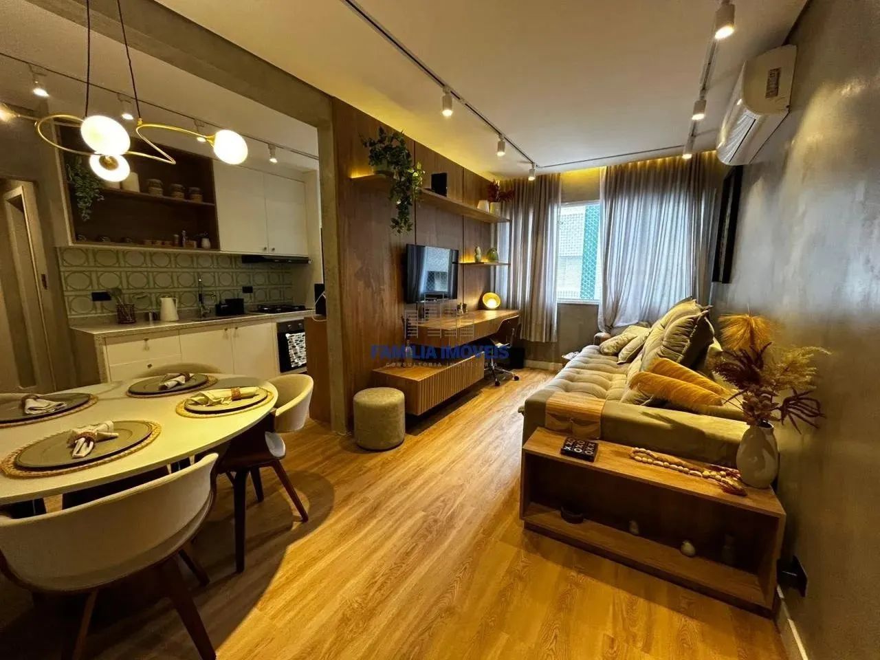 Apartamento vender ou alugar 1 quarto mobiliado Gonzaga Santos SP - Foto 2