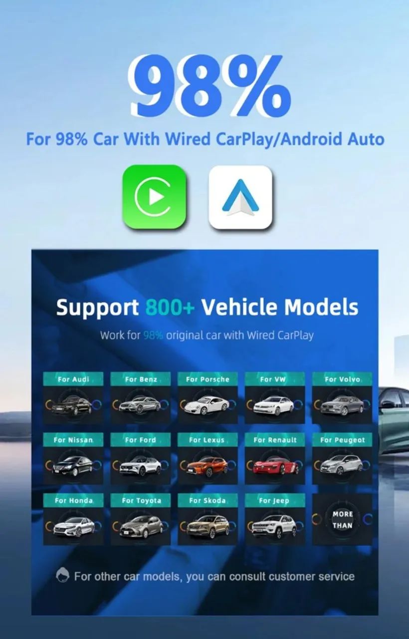 Adaptador Carplay Android Sem Fio 2x1, Conversor Automático - Foto 3