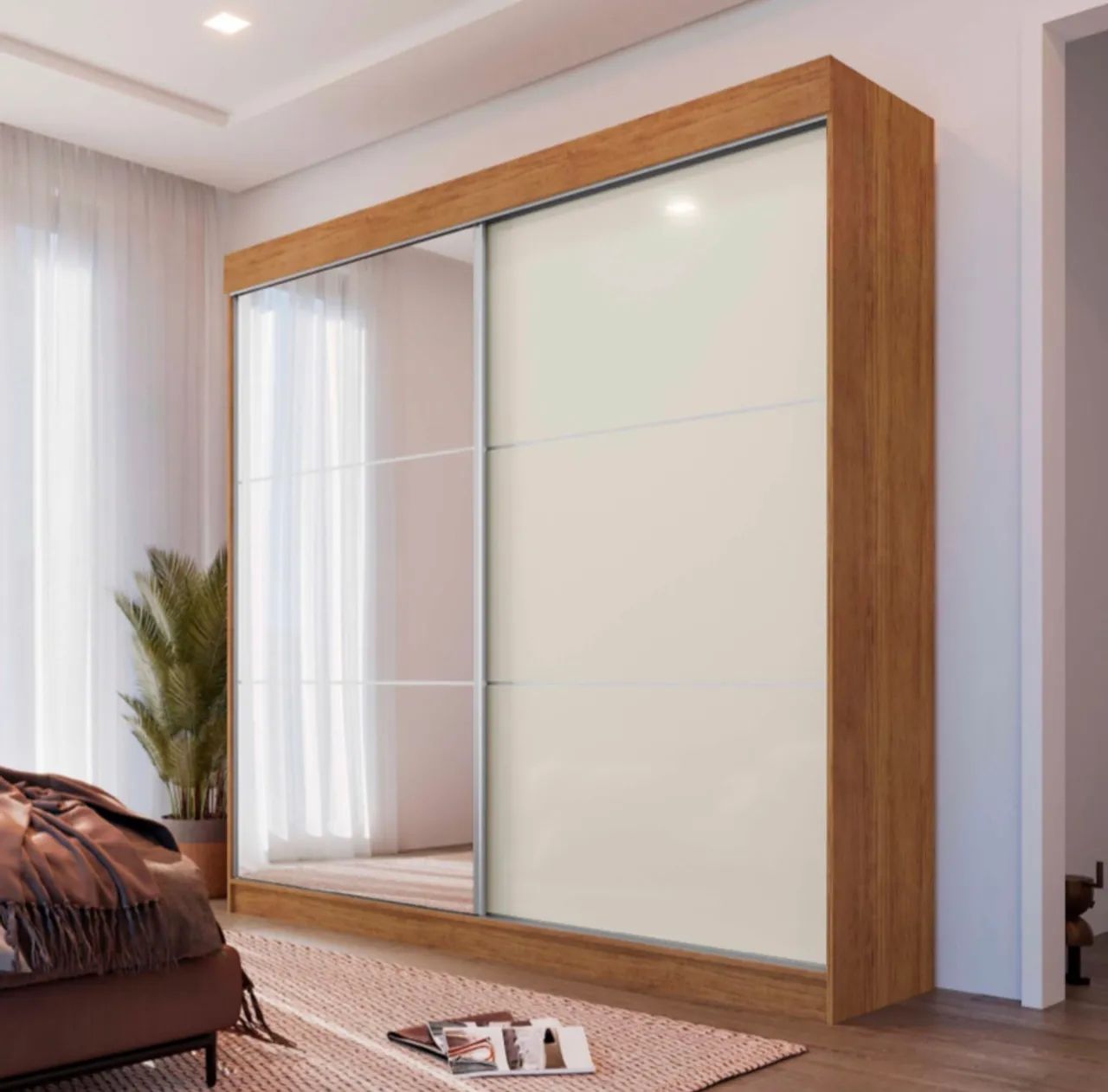 Guarda-Roupa Moderno com Portas de Correr