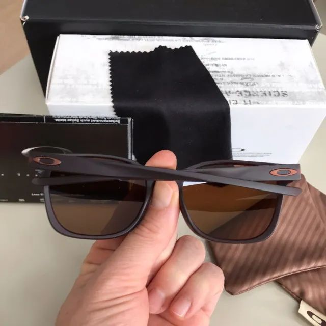 óculos de sol oakley ojector lentes marrom - Foto 5