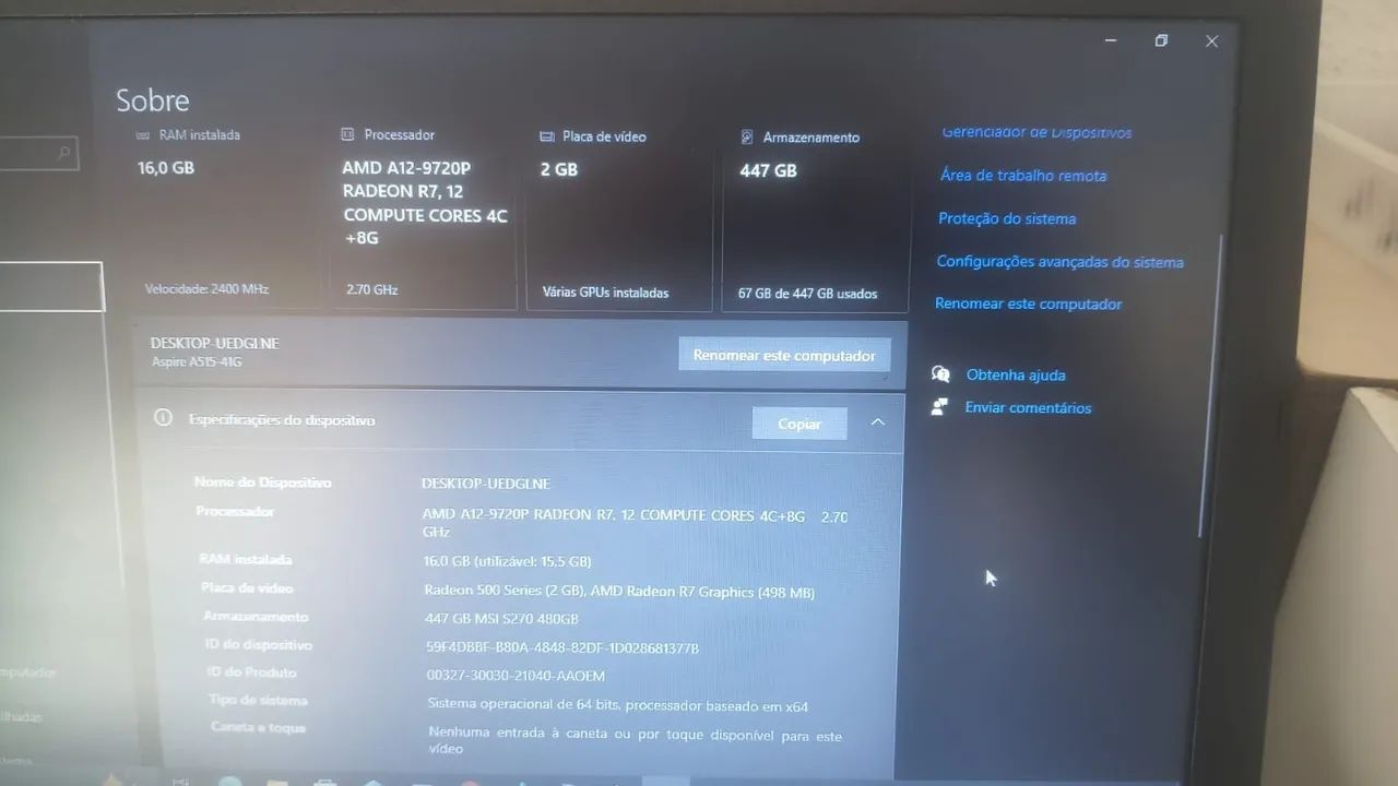 Venda de notebook 