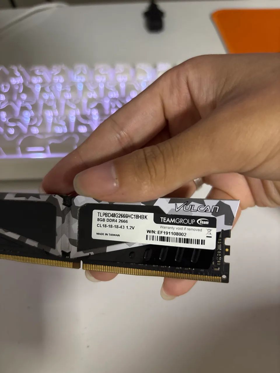 Memória Ram drr4 8gb ram vulcan - Foto 2