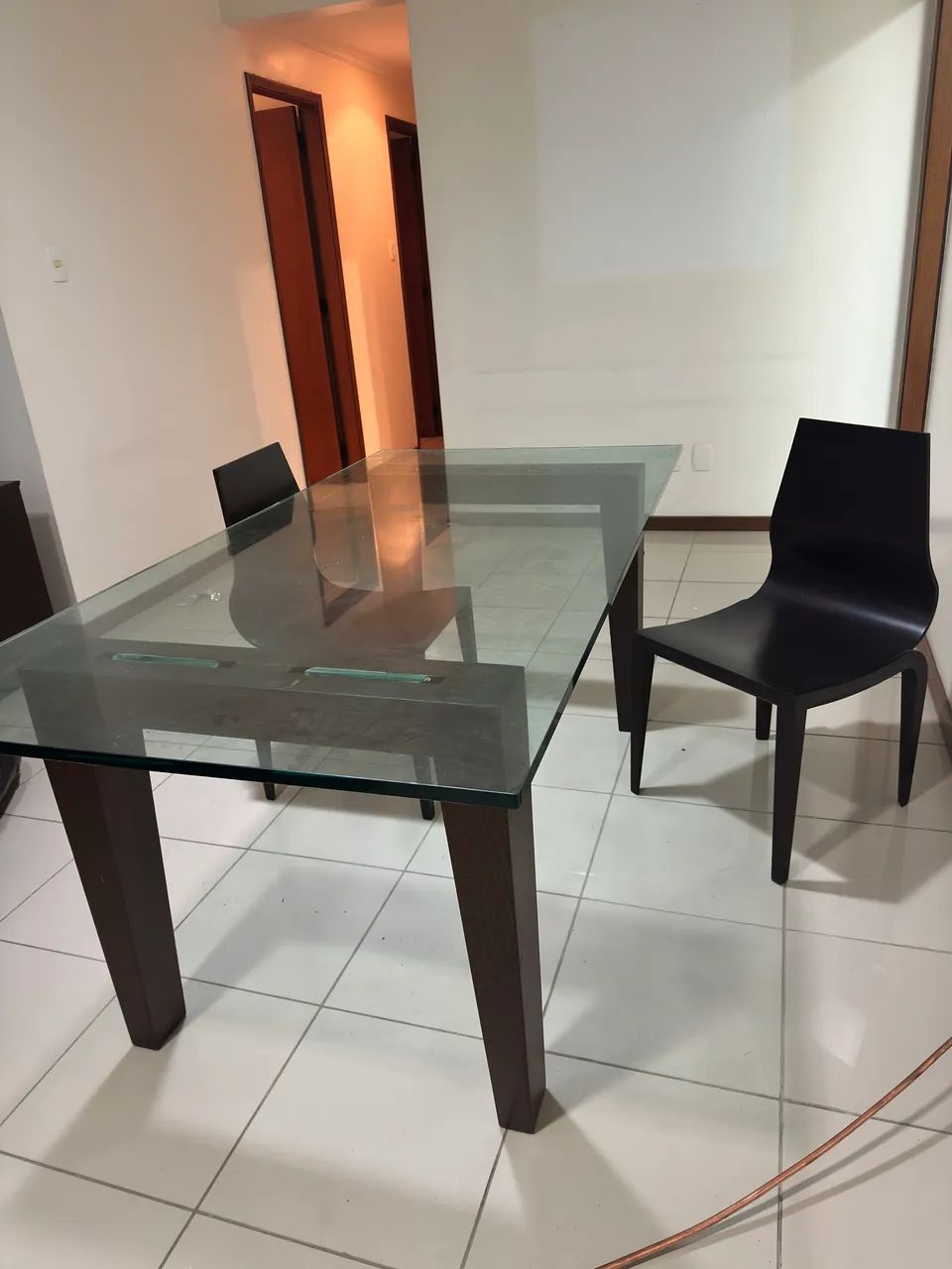 High-End Glass-Top Table