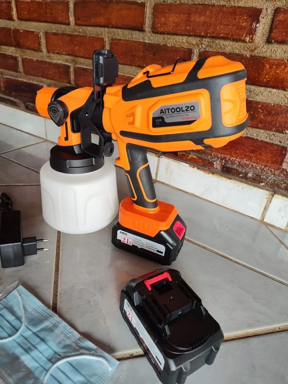 Pistola De Pintura Pulverizadora a bateria 1400ml Aitoolzo - Foto 6