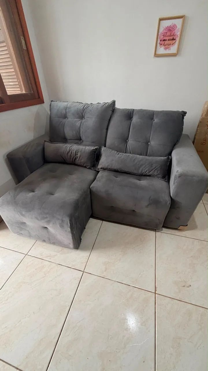 Sofá reclinável de 2 lugares 
