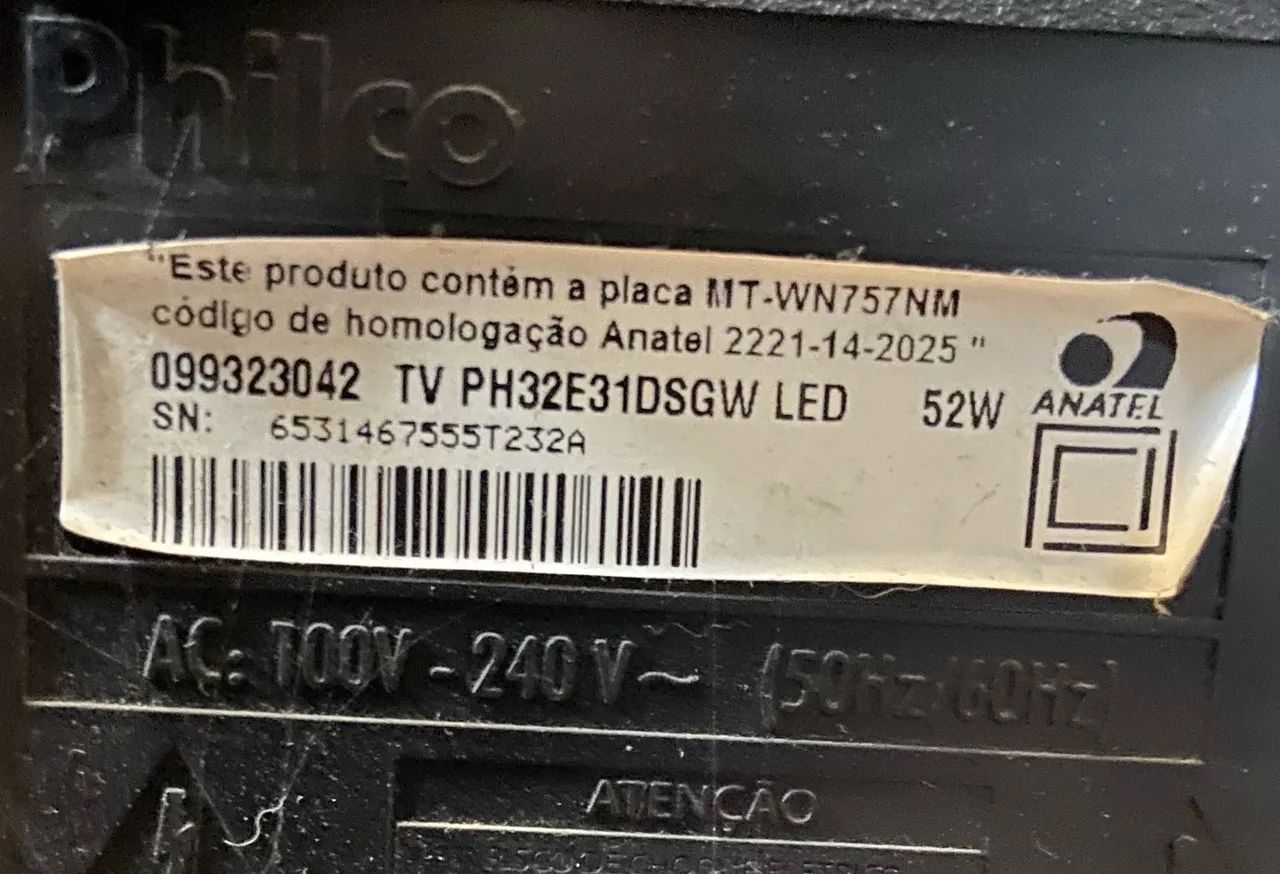 Smartv Philco 32 polegadas PARA RETIRADA DE PEÇAS - Foto 2