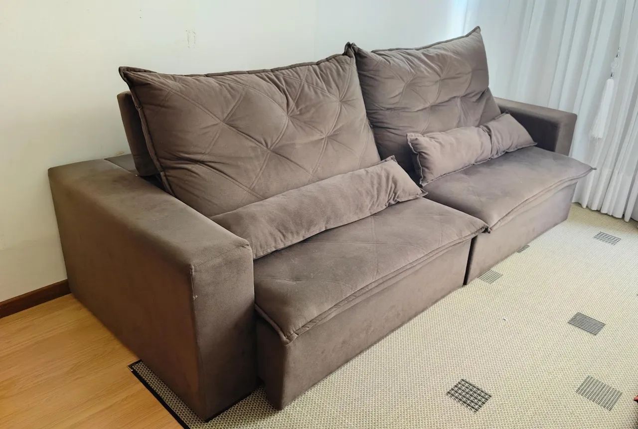 Sofá reclinável grande ótimo estado