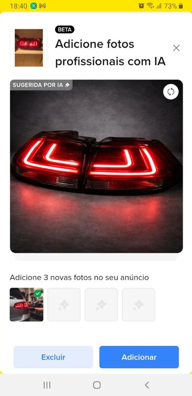 Lanternas do GOLF MK7